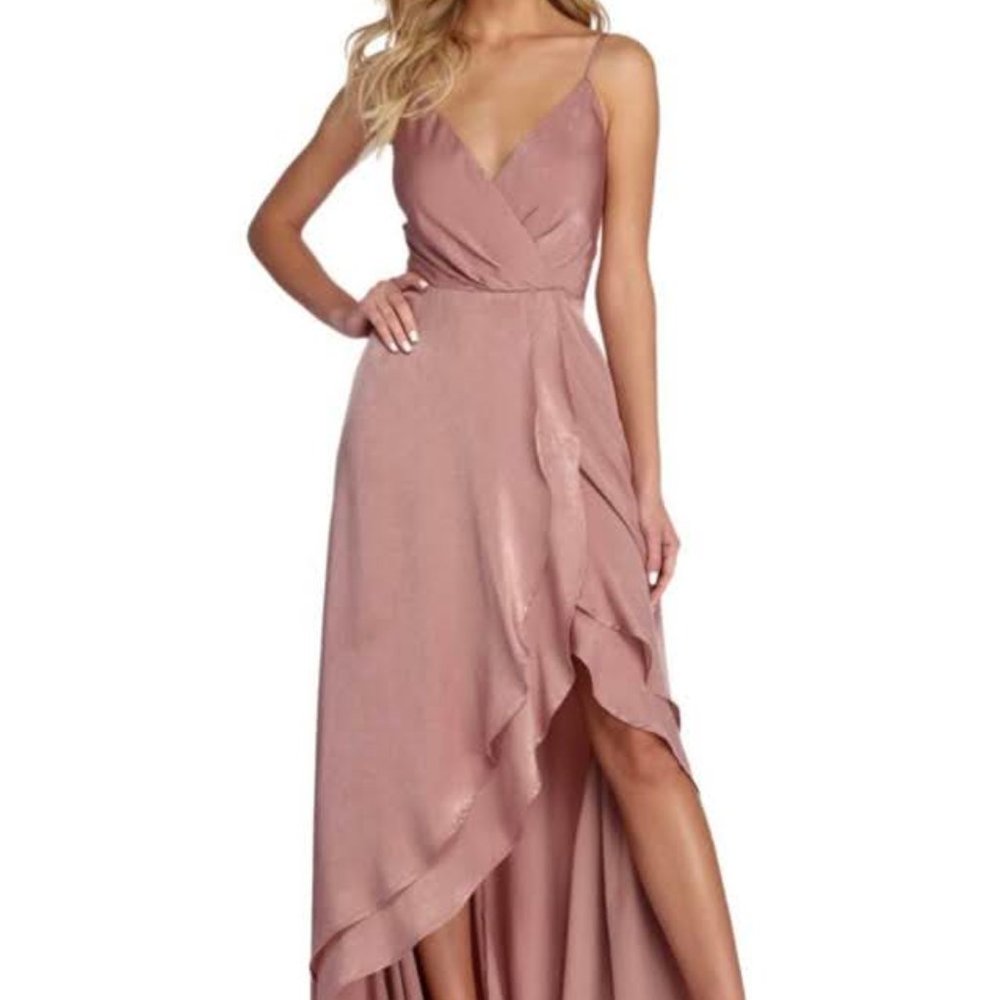 Windsor Ella high low dress, mauve color
